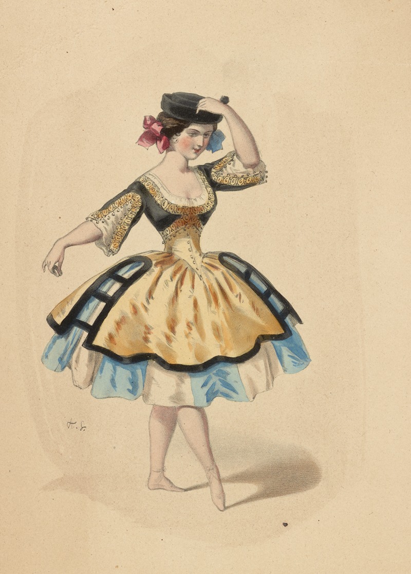 Alexandre Lacauchie - Théâtre de la Opera Porte St. Martin. Mme. Honoré dans le ballet de la Moresque