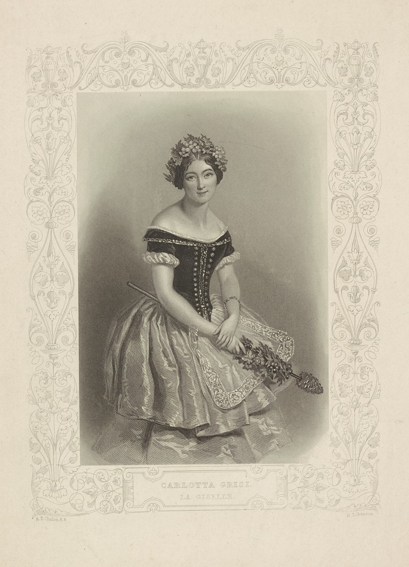 Alfred Edward Chalon - Carlotta Grisi. La Giselle