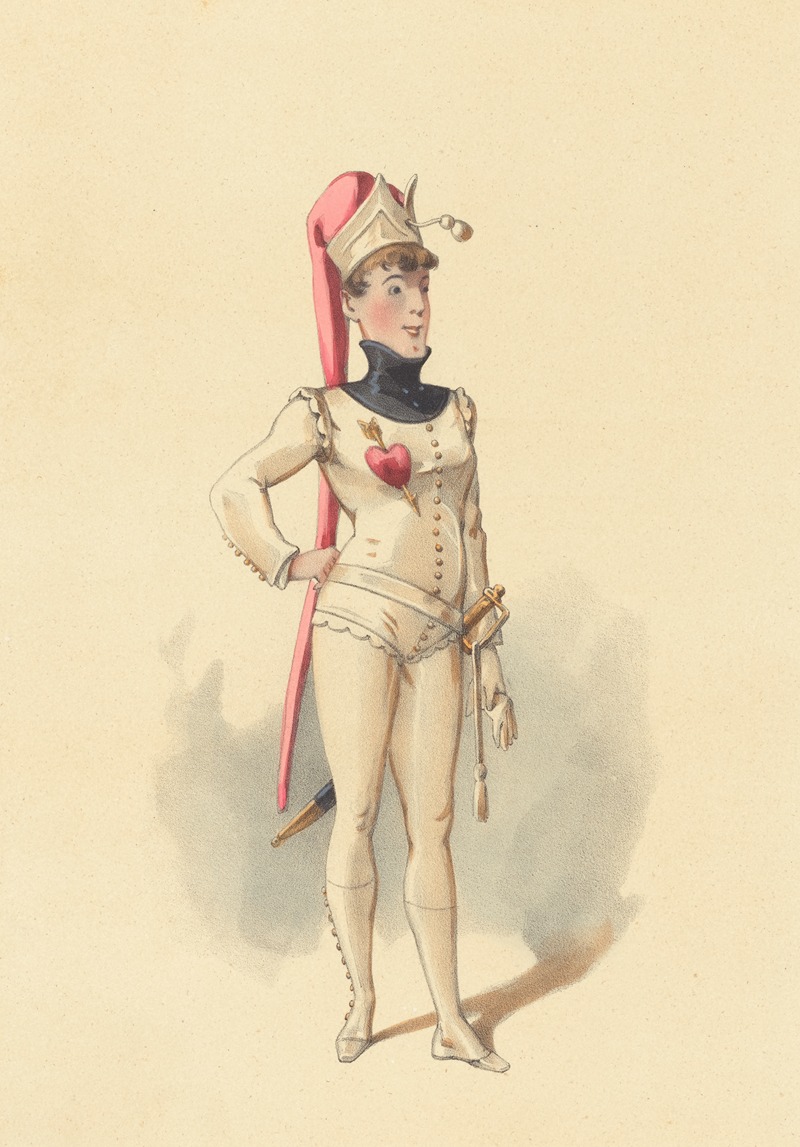 Alfred Grévin - Melle. Pelletier dans Geneviève de Brabant dans le ballet, Théâtre de la Gaité