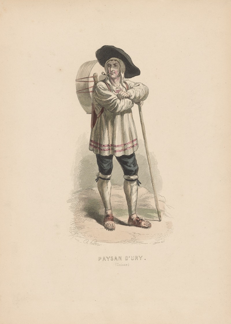 Auguste Belin - Paysan d’Ury, Suisse