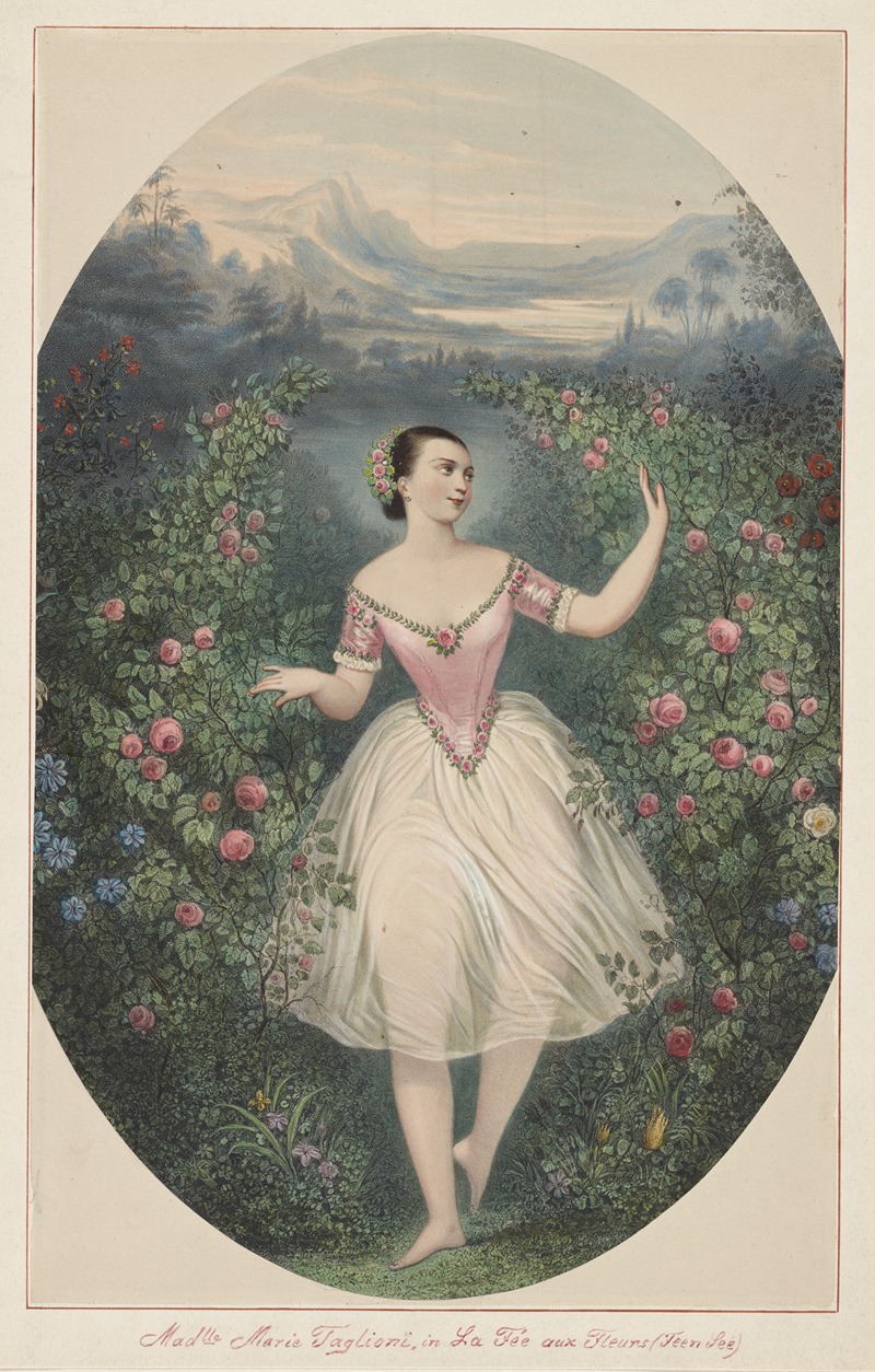 Augusti Vizentini - Madelle Marie Taglioni, La fée aux fleurs