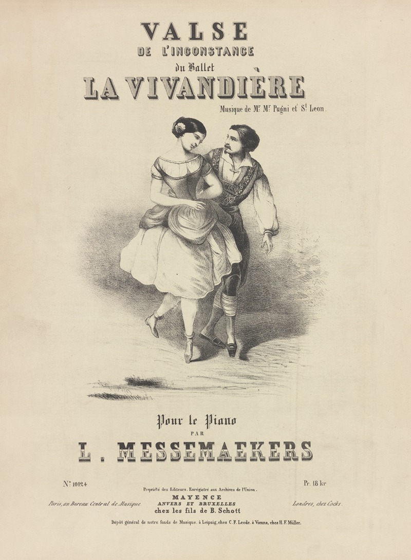 B. Schott's Söhne - Valse de l’inconstance du ballet La vivandière