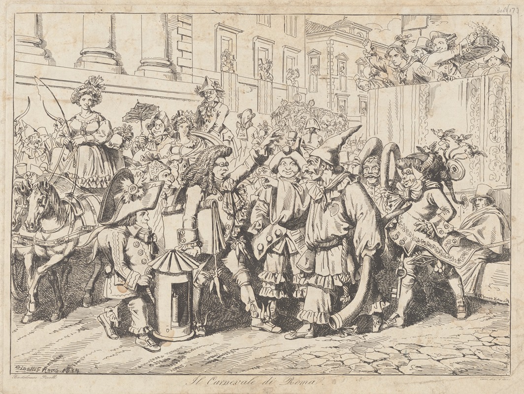 Bartolomeo Pinelli - Il Carnevale di Roma