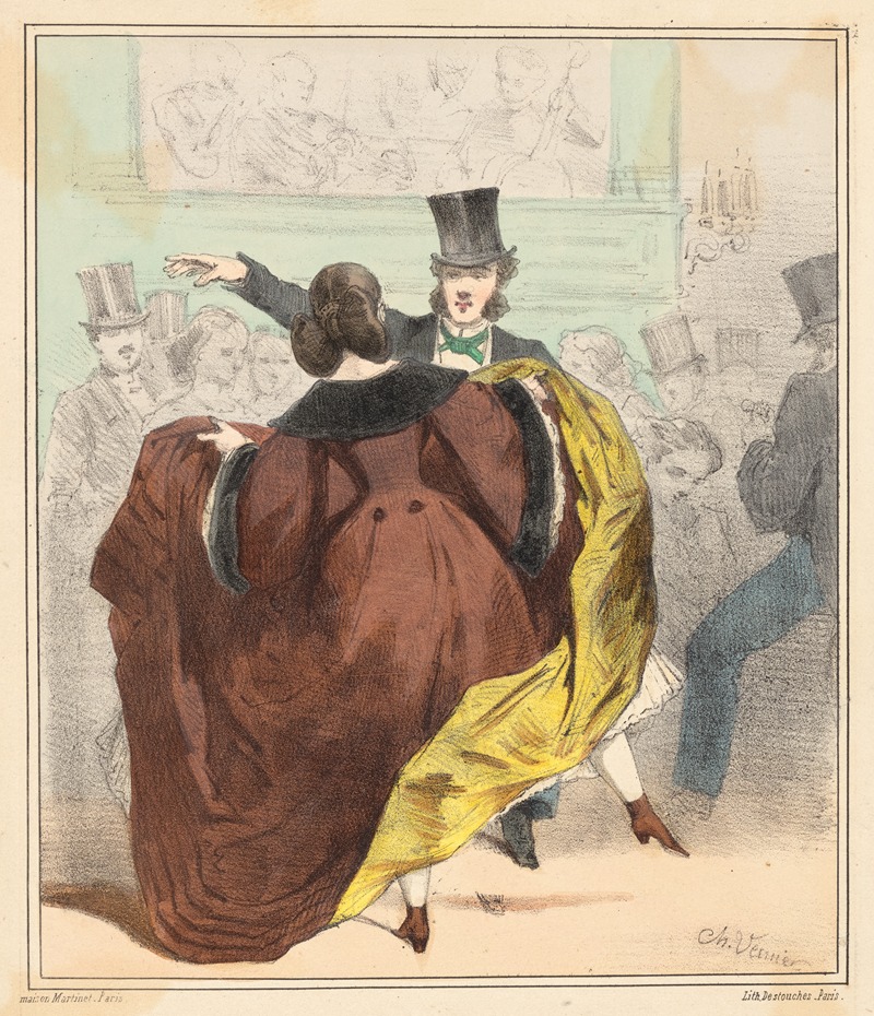 Charles Vernier - Une dame qu’on ne peut pas accuser d’être trop légèrement vêtue