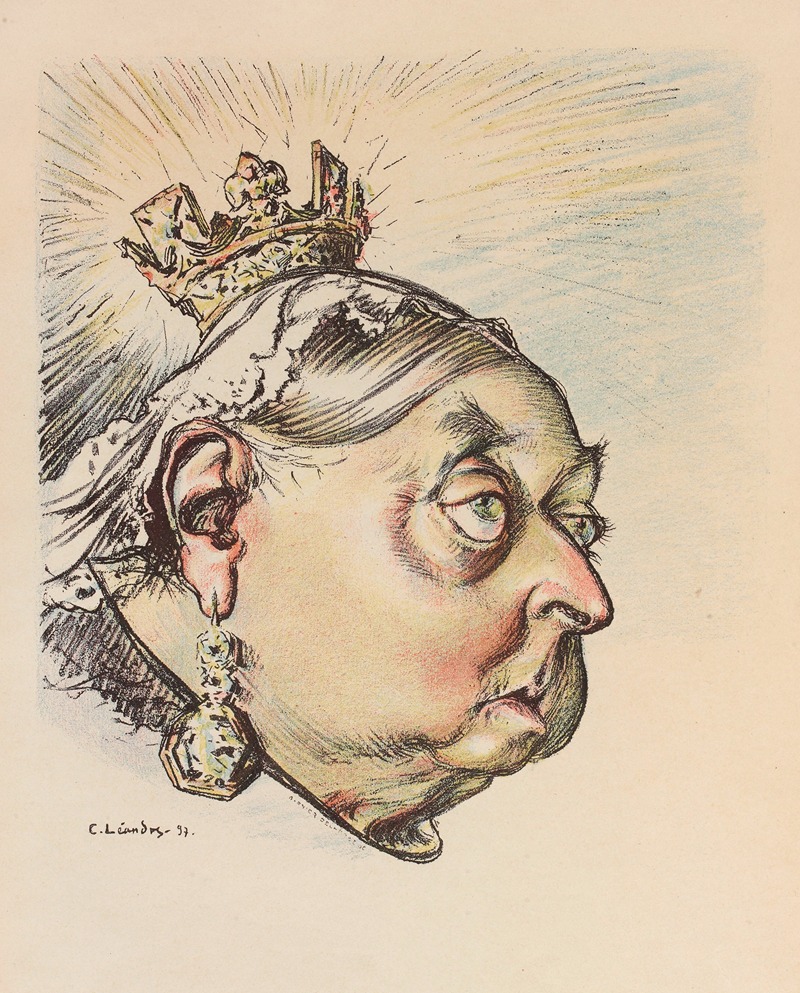 Charles-Lucien Léandre - S. M. la Queen Victoria, la grande Doyenne