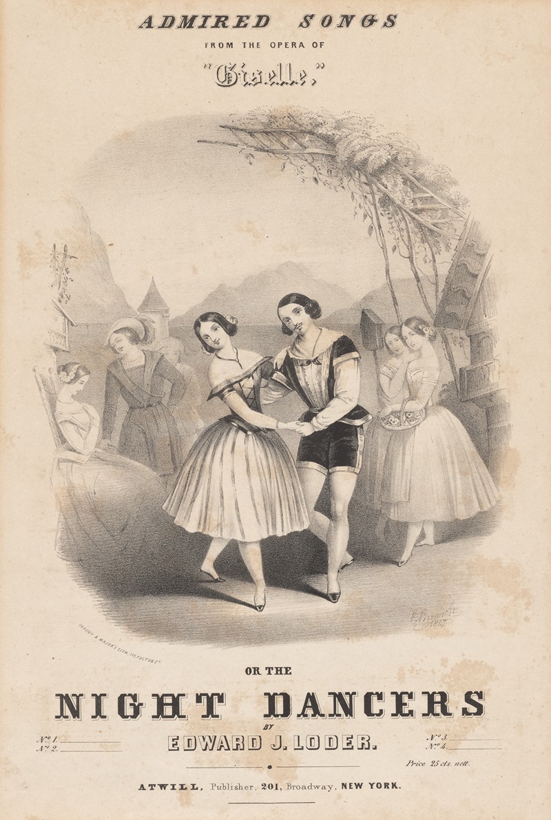 E. Brown Jr. - Admired songs from the opera of Giselle, or the night dancers by Edward J. Loder