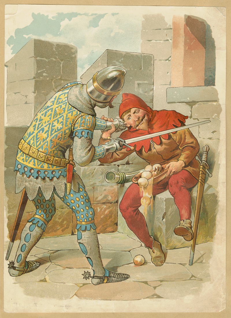 Eugen Klimsch - Knight pulls the ear of Eulenspiegel