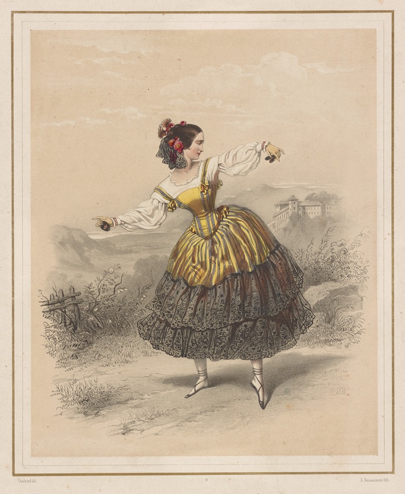 Eugène Charles François Guérard - Mlle Fanny Essler, La cachucha. L’opéra