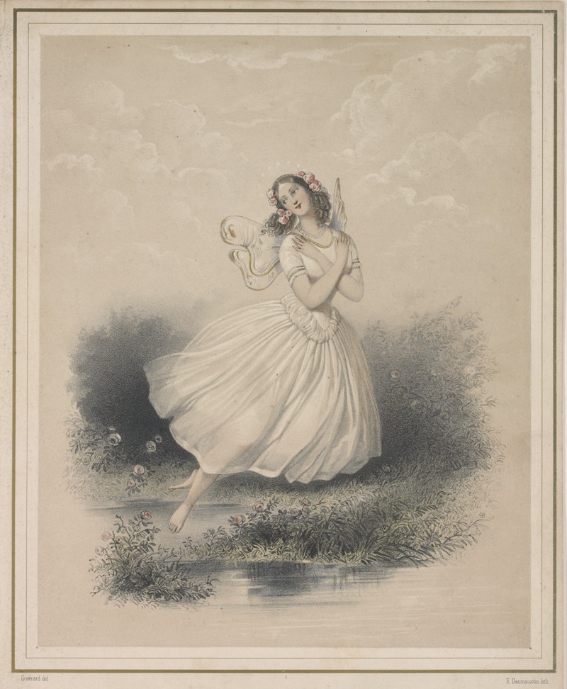 Eugène Charles François Guérard - Mlle. Carlotta Grisi. La Sylphide