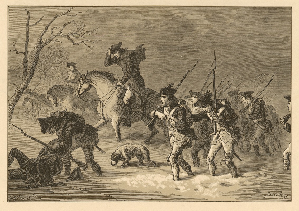 Felix Octavius Carr Darley - The march to Valley Forge