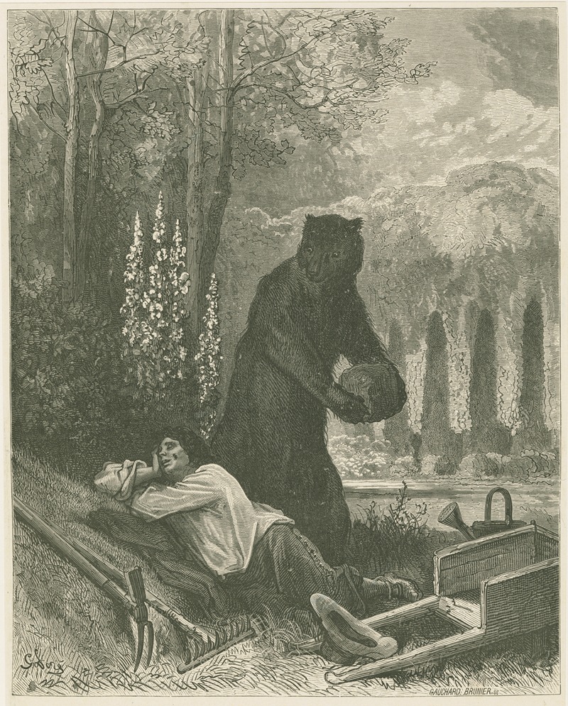 Gustave Doré - L’Ours et l’amateur des jardins