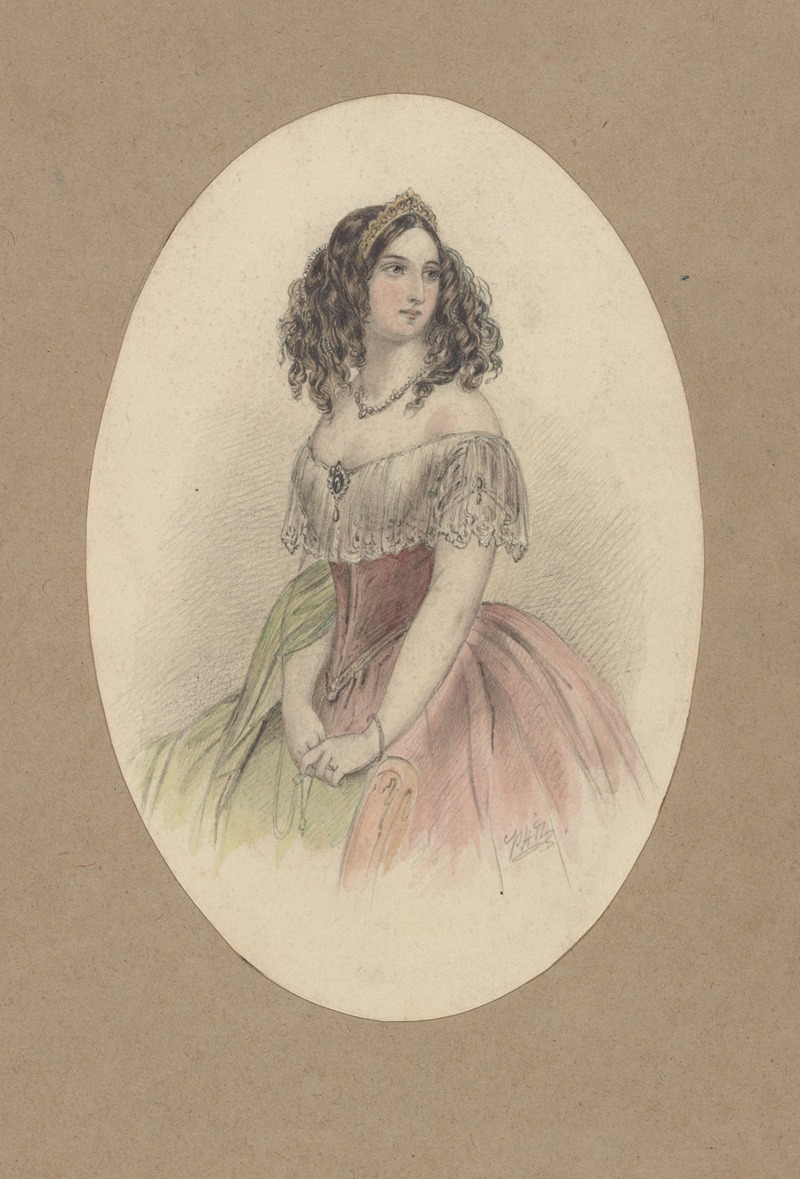 Hablot Knight Browne - Portrait of Edith Dombey