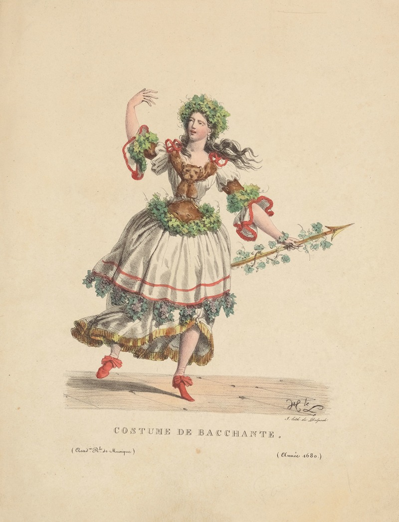 Hippolyte Lecomte - Costume de bacchante