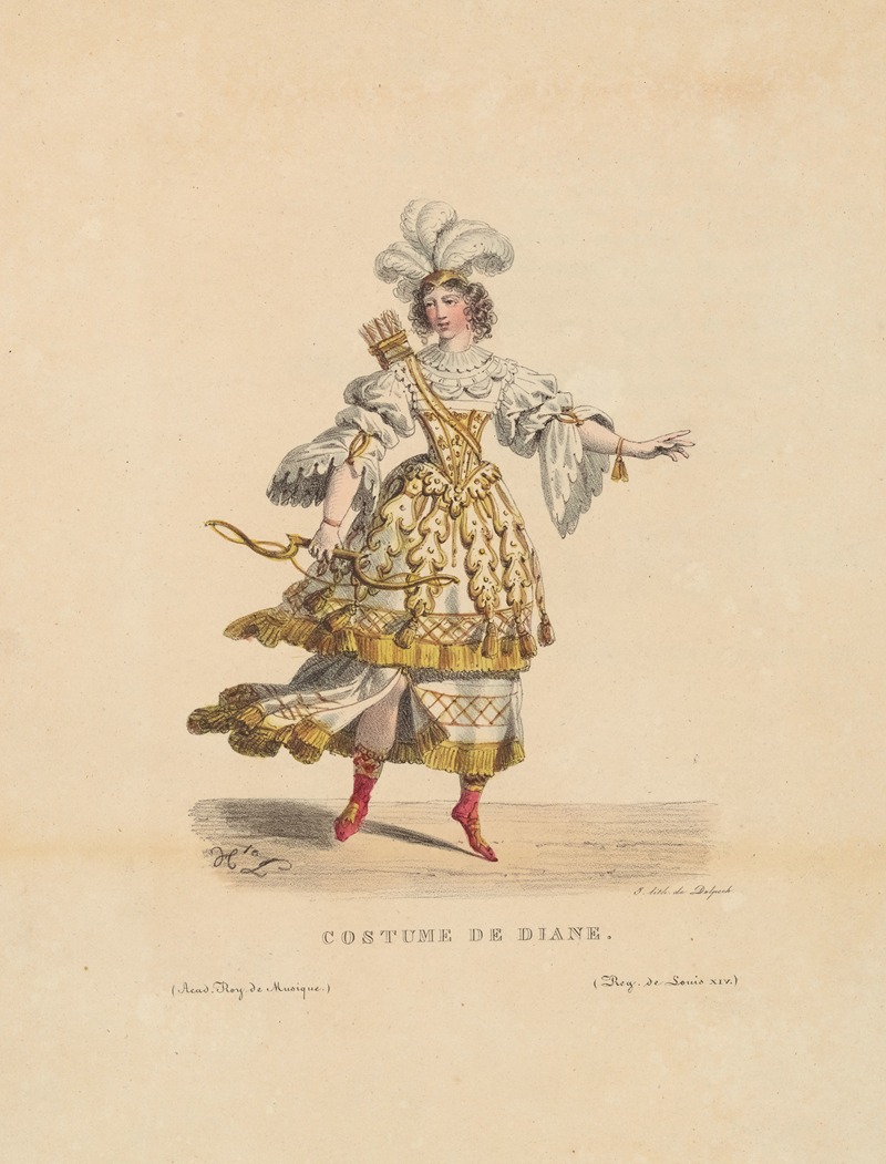 Hippolyte Lecomte - Costume de Diane