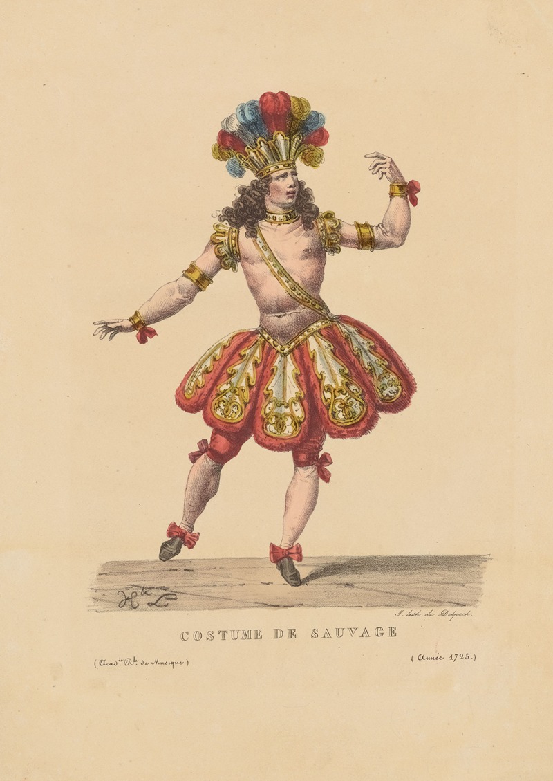 Hippolyte Lecomte - Costume de sauvage