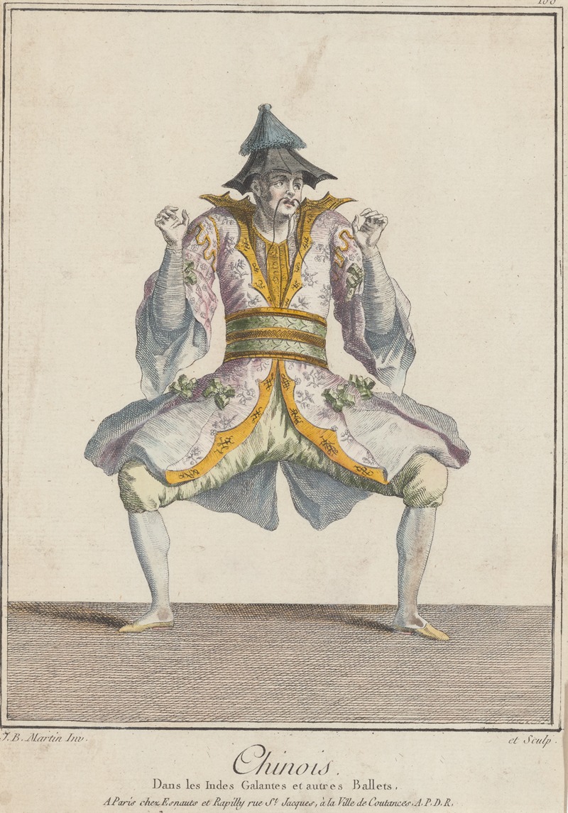 Jean Baptiste Martin - Chinois, dans Les Indes galantes et autres ballets