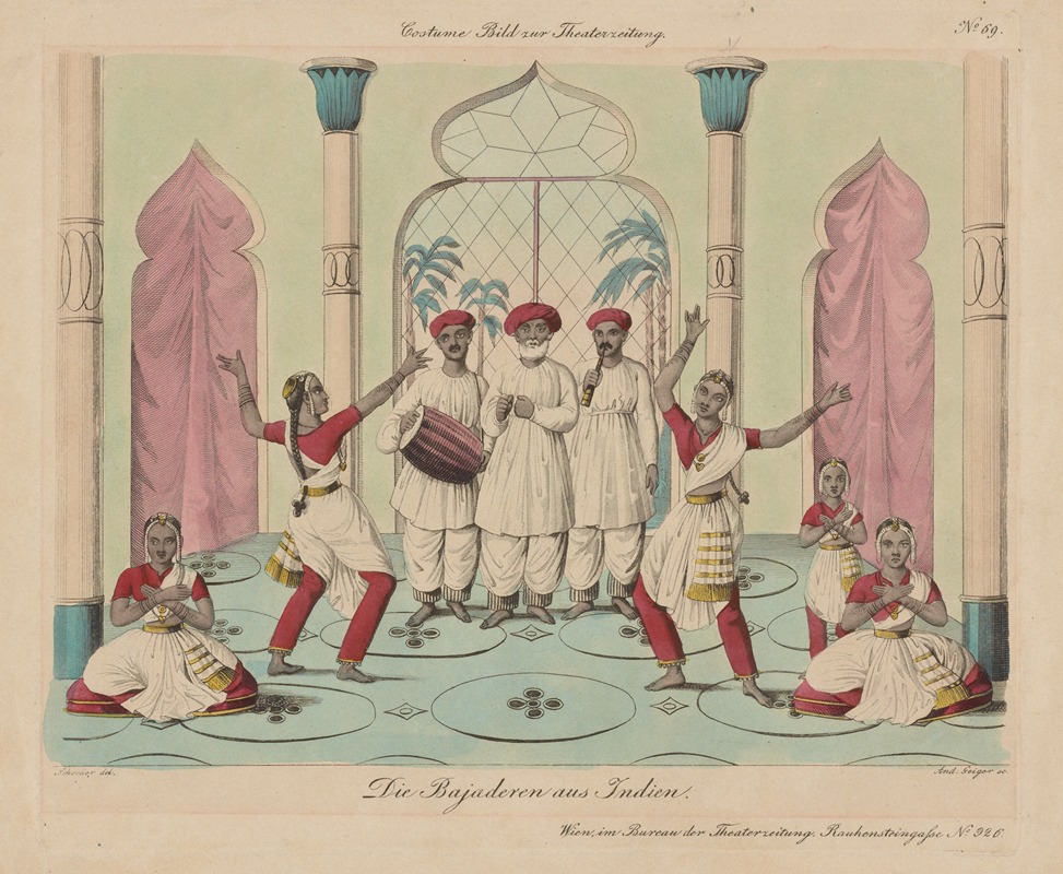 Johann Christian Schoeller - Die Bajaderen aus Indien