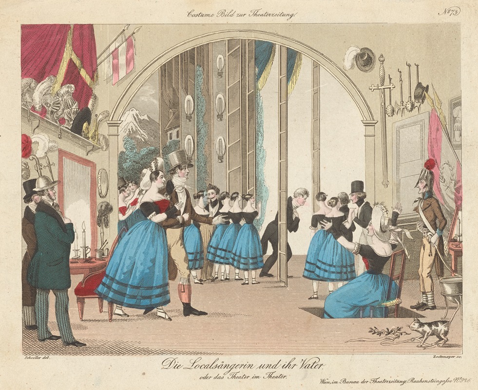 Johann Christian Schoeller - Die Localsängerin und ihr Vater; oder das Theater im Theater