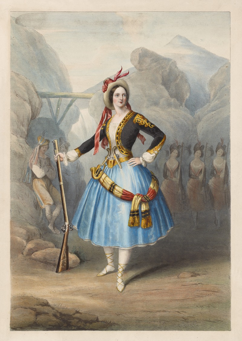 John Brandard - Lucile Grahn in Catarina; ou La fille du bandit