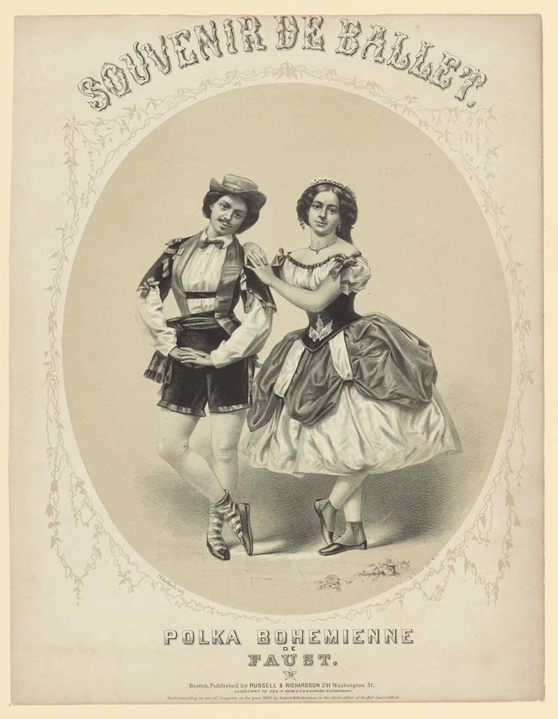 John H. Bufford's & Sons - Souvenir de ballet. Polka bohemienne de Faust