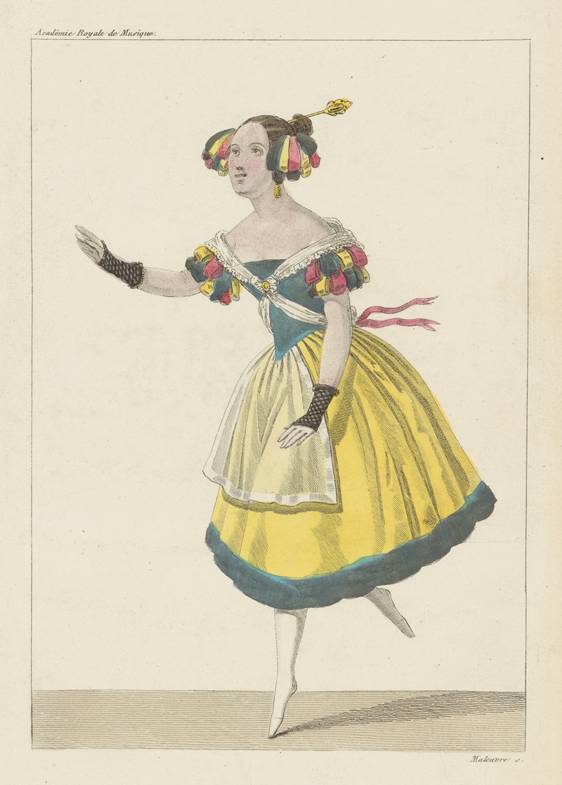 Martinet-Hautecoeur - Costume de Mme. Alexis dans le ballet de Stradella, Opéra, Acte IV