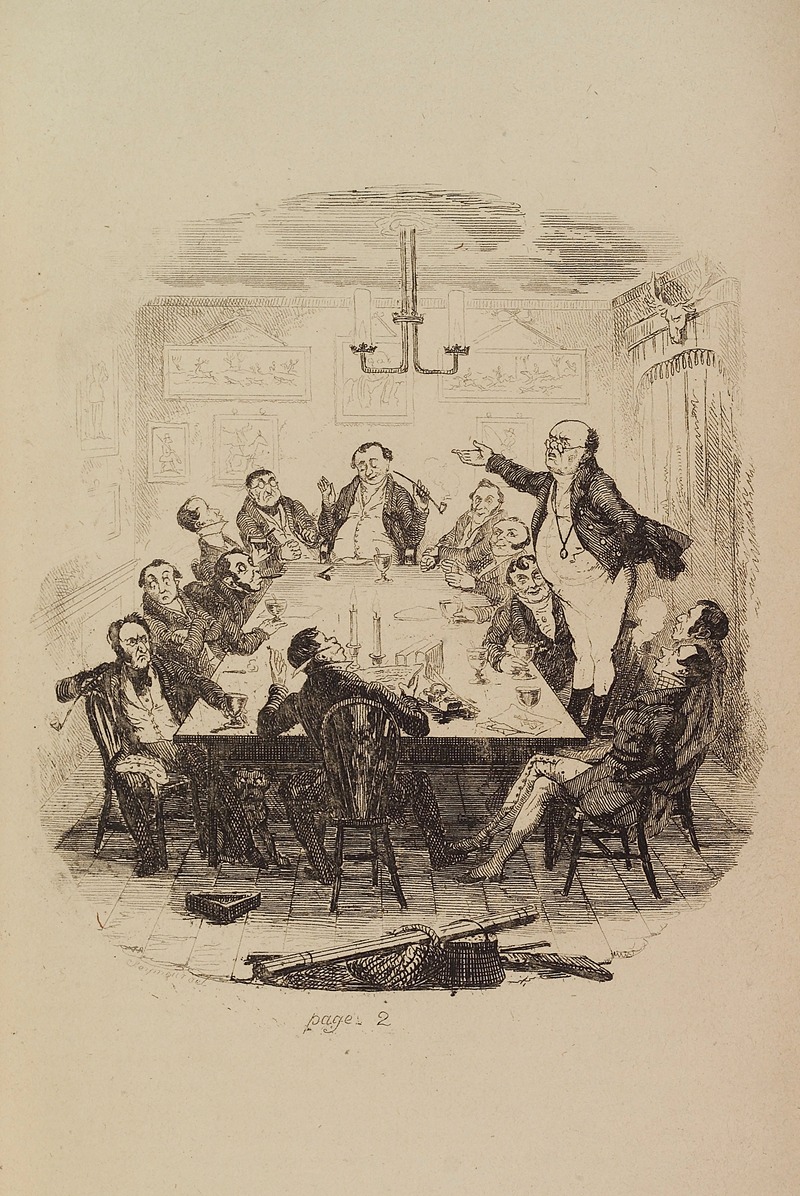 Robert Seymour - Mr. Pickwick addresses the club