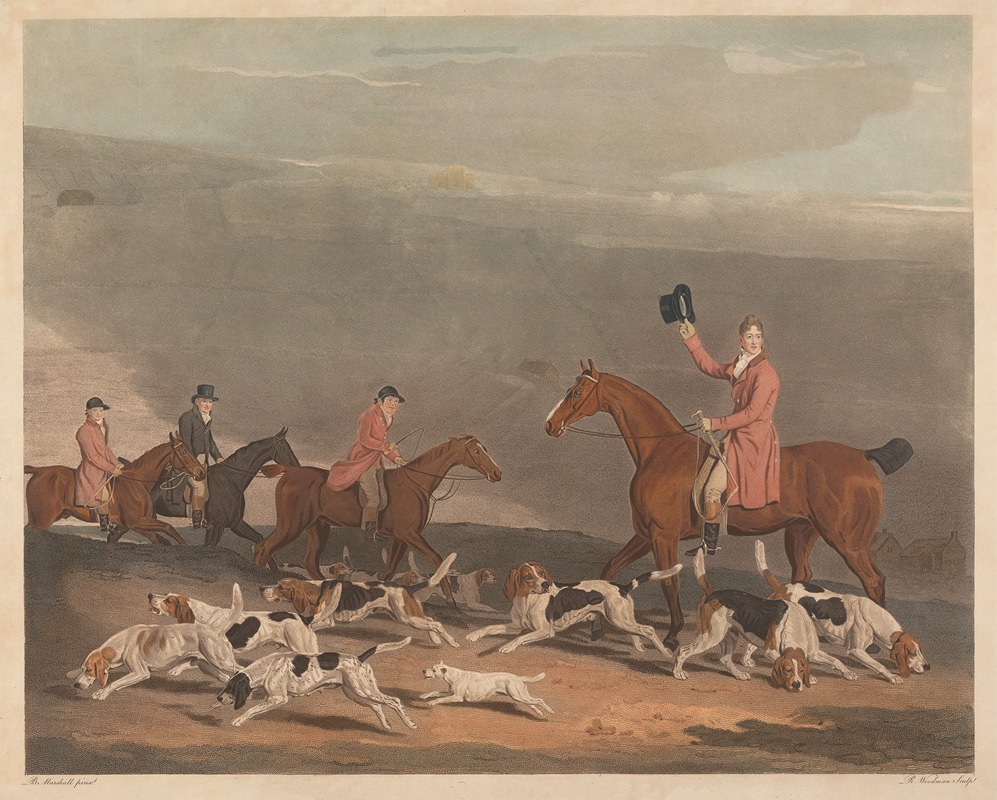 Benjamin Marshall - Hare Hunting; Francis Duckenfield Astley Esqr. and his Harriers