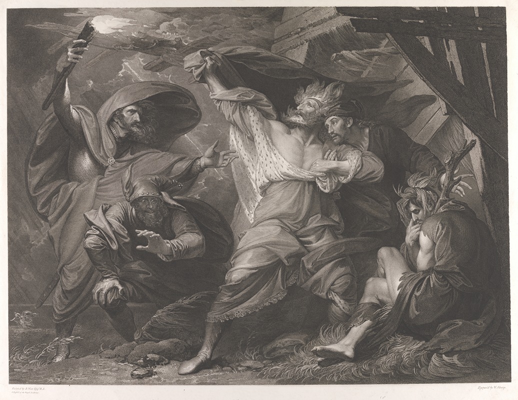 Benjamin West - King Lear; Act III, Scene IV