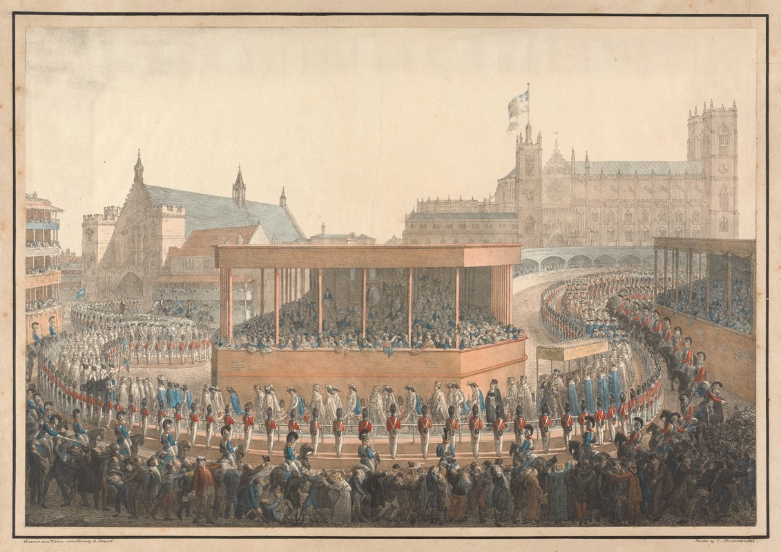 George Johann Scharf - The Coronation Procession of His Majesty King George the IV, July 19th 1821