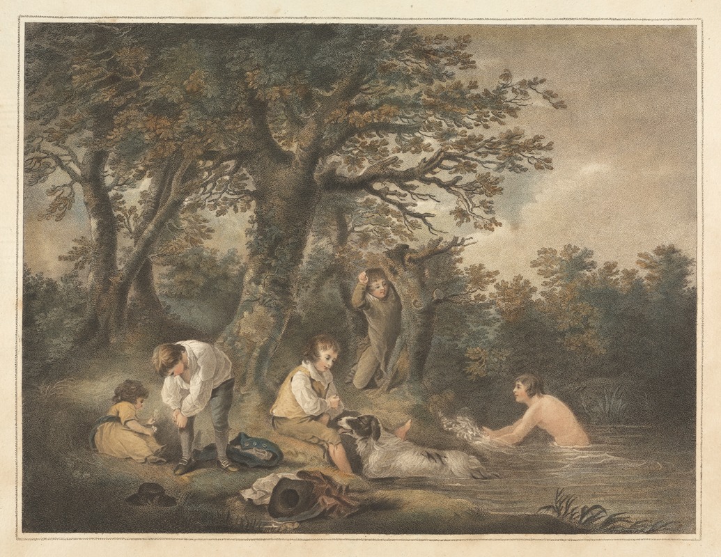 George Morland - Boys Bathing