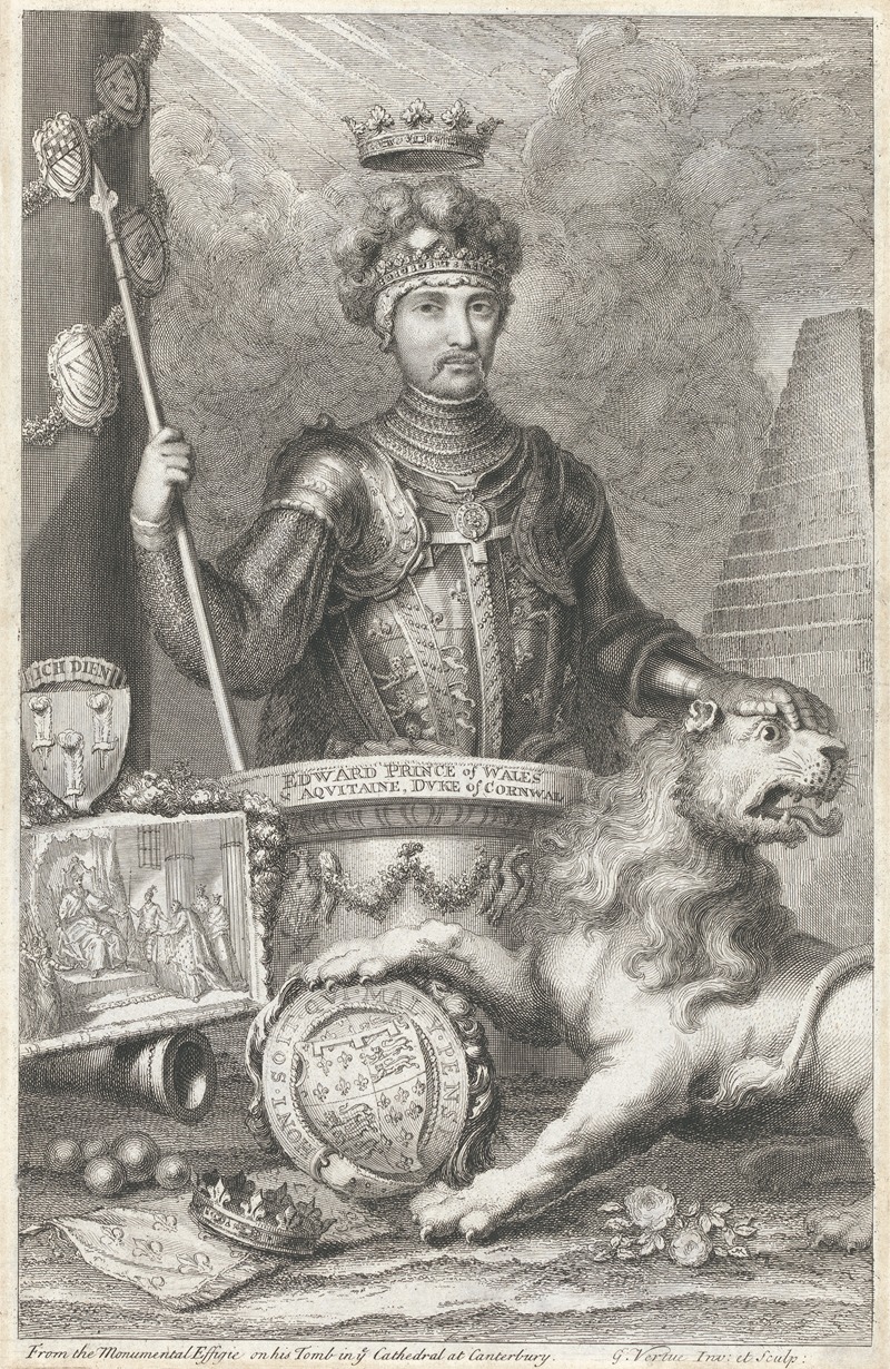 George Vertue - Edward Prince of Wales and Aquitaine, Duke of Cornwall