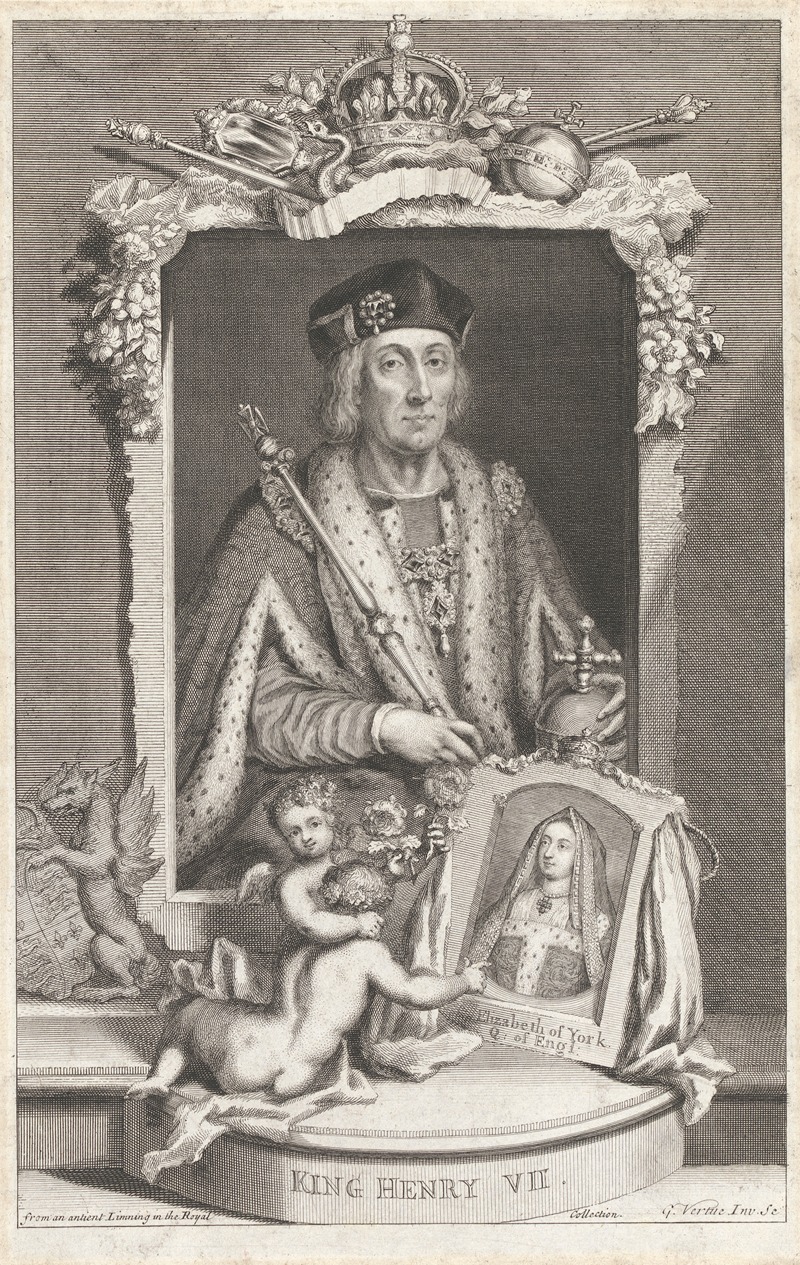 George Vertue - King Henry VII and Elizabeth of York, Queen of England