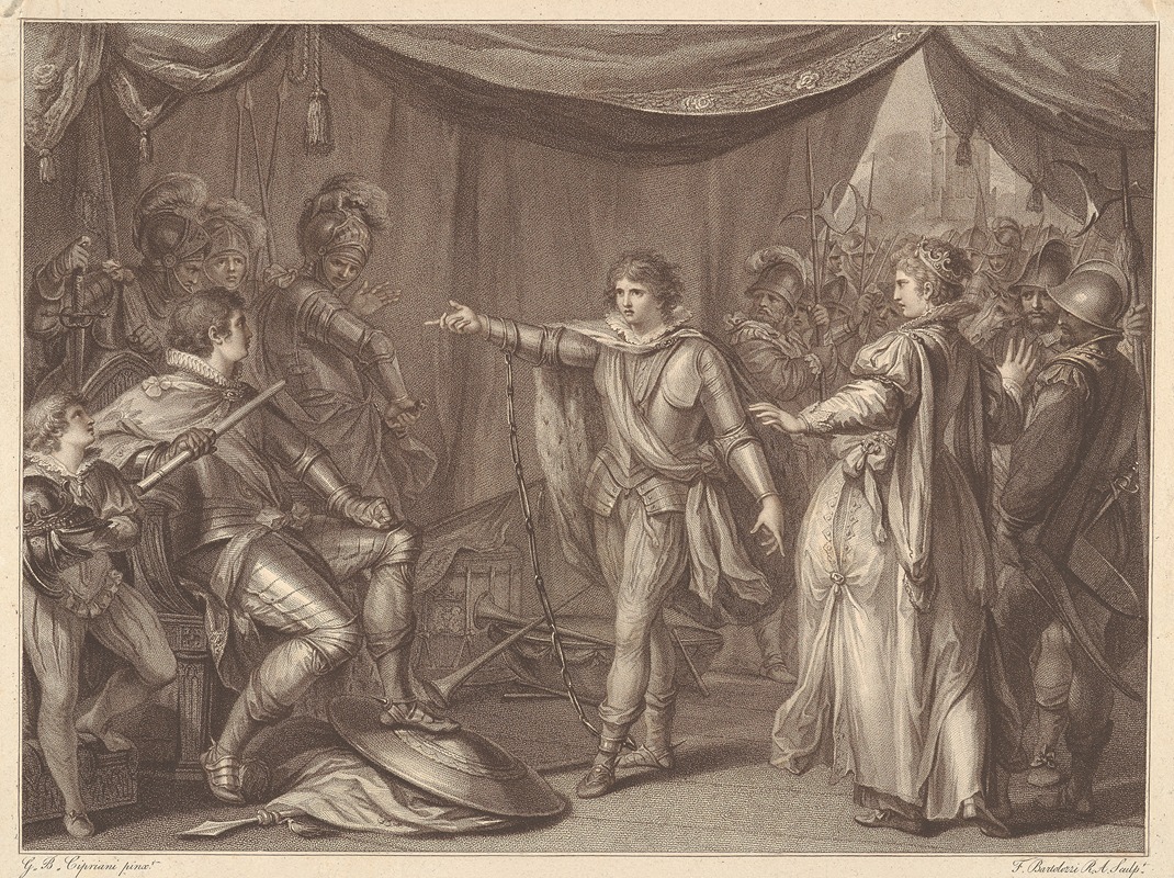 Giovanni Battista Cipriani - The Heroism of Prince Edward, Son of Henry VI