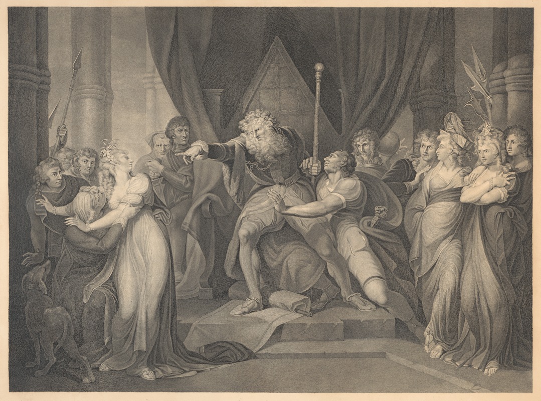 Henry Fuseli - Shakespeare, King Lear, Act I, Scene I