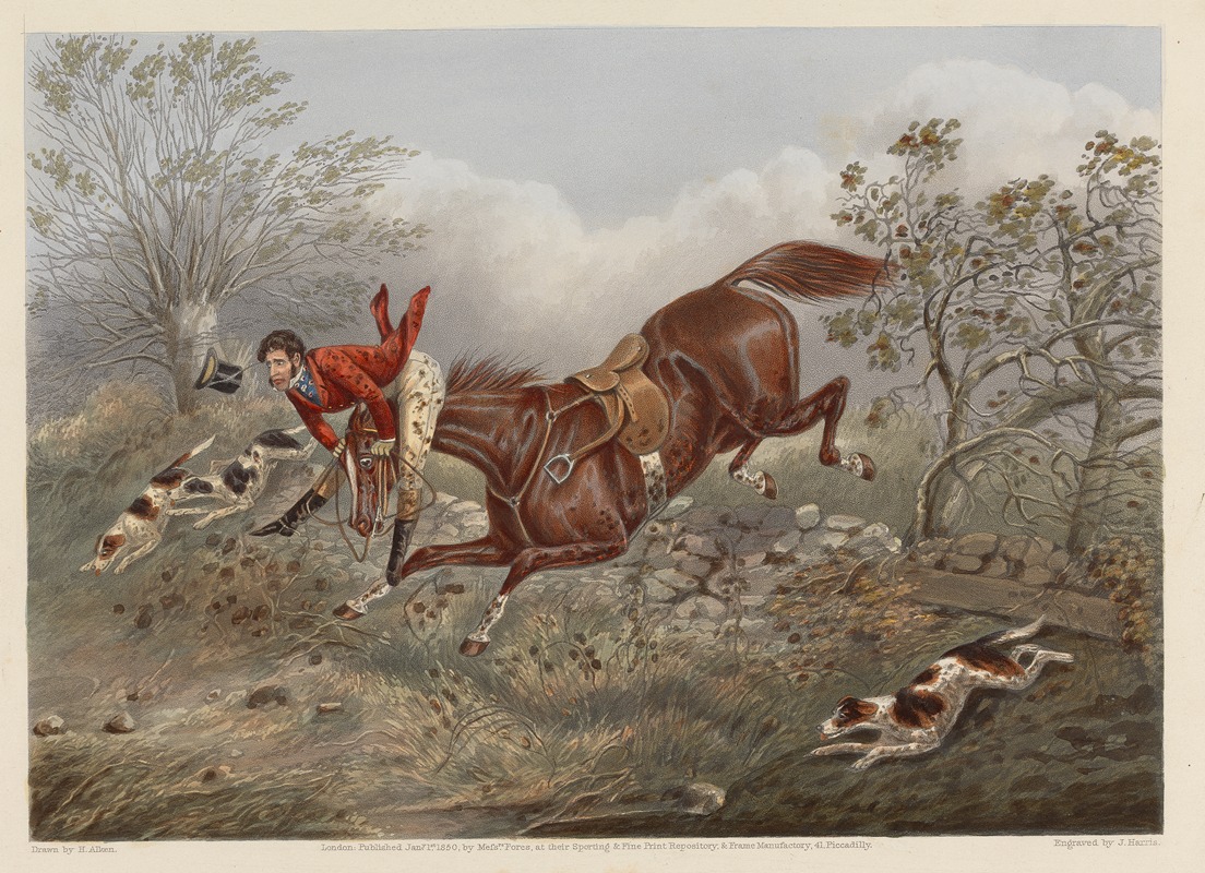 Henry Thomas Alken - Fox Hunting; Fores’s Hunting Casualties – Dispatched to Head Quarters