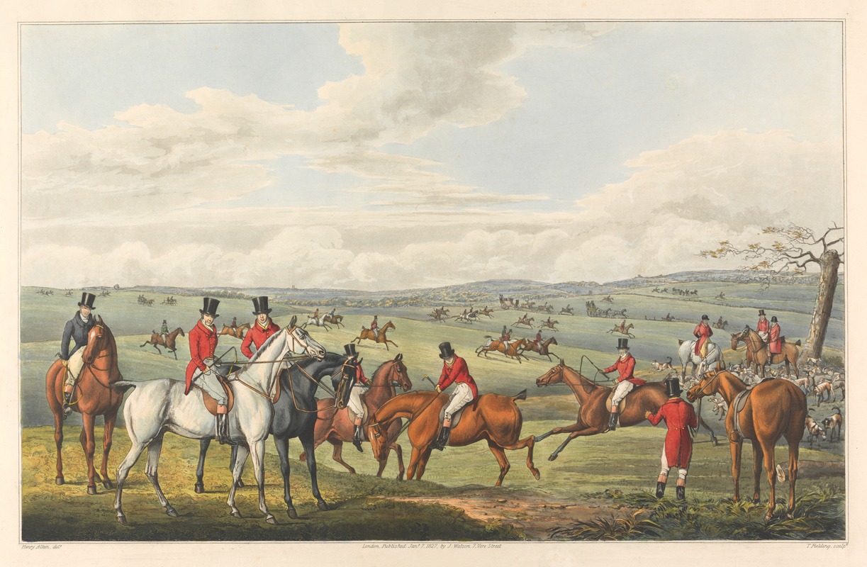 Henry Thomas Alken - Fox Hunting; Leicestershire – The Meeting