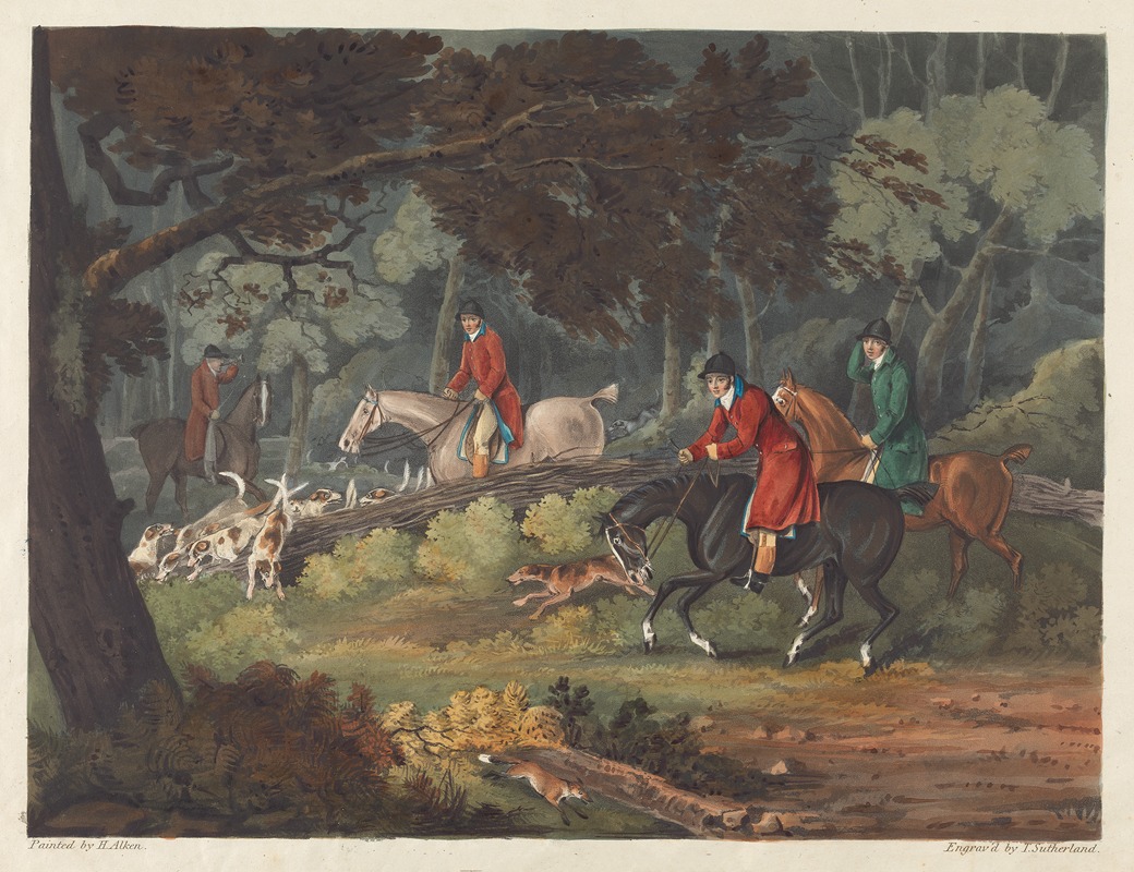 Henry Thomas Alken - Fox-hunting; Breaking Cover