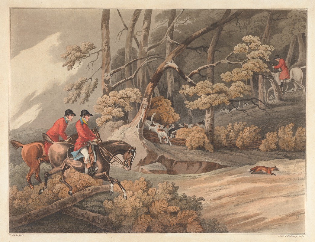 Henry Thomas Alken - Fox-hunting; Breaking Cover