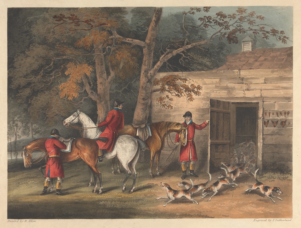 Henry Thomas Alken - Fox-hunting; Unkennelling