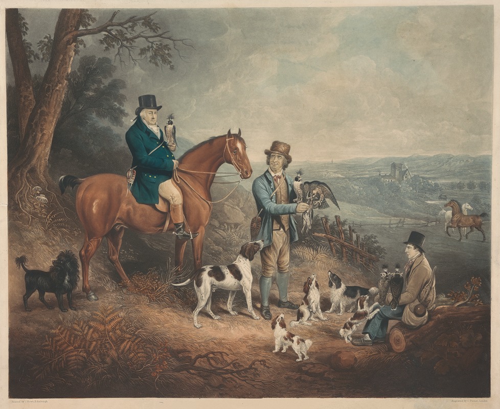 James Howe - Malcolm Fleming of Barochan 1745-1811. Hawking…