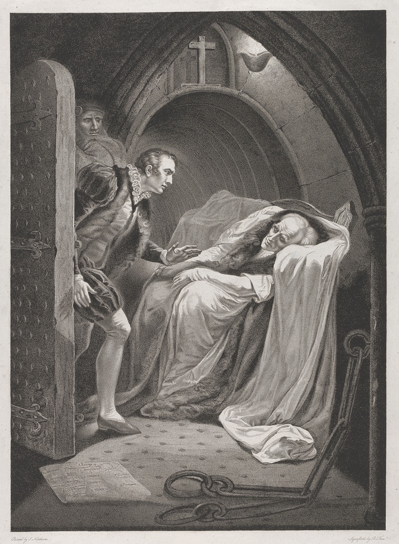 James Northcote - King Henry VI, Part I; Act II, Scene V, A Room in the Tower (The Death of Mortimer)