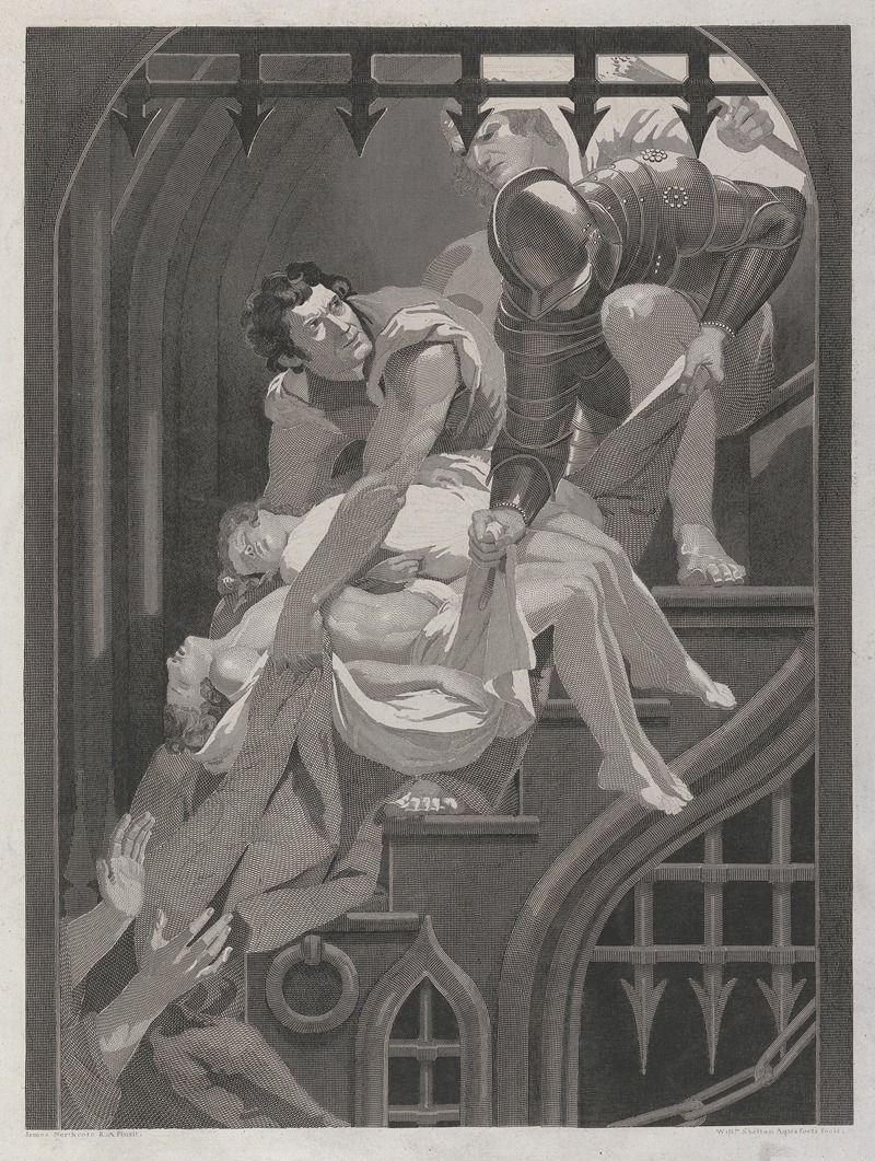 James Northcote - Richard III; Act IV, Scene III, Tower of London