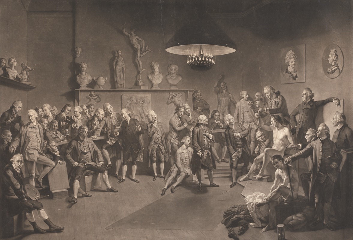 Johan Joseph Zoffany - Life School at the Royal Academy