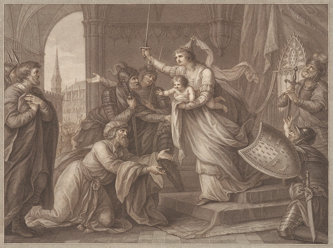 John Francis Rigaud - Jane of Flanders, Countess of Mountford assembling the Inhabitants of Rennes