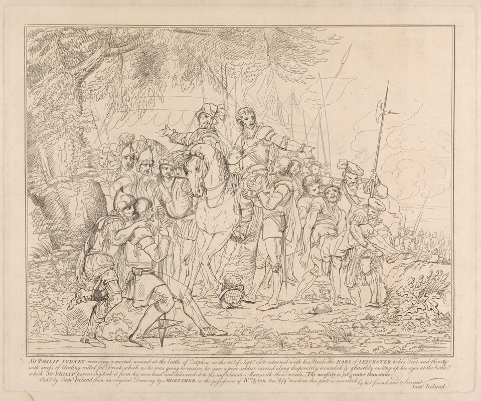 John Hamilton Mortimer - The Death of Sir Philip Sydney