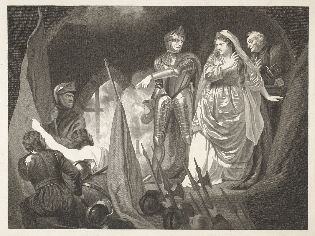 John Opie - Henry VI, Part I; Act II, Scene iii, The Countess of Auvergne’s Castle