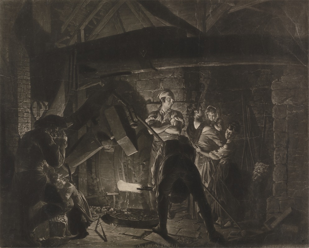 Joseph Wright of Derby - An Iron Forge