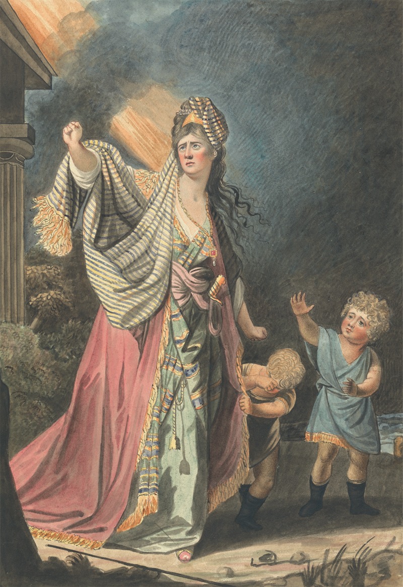 Robert Edge Pine - Mrs. Yates in the Character of Medea