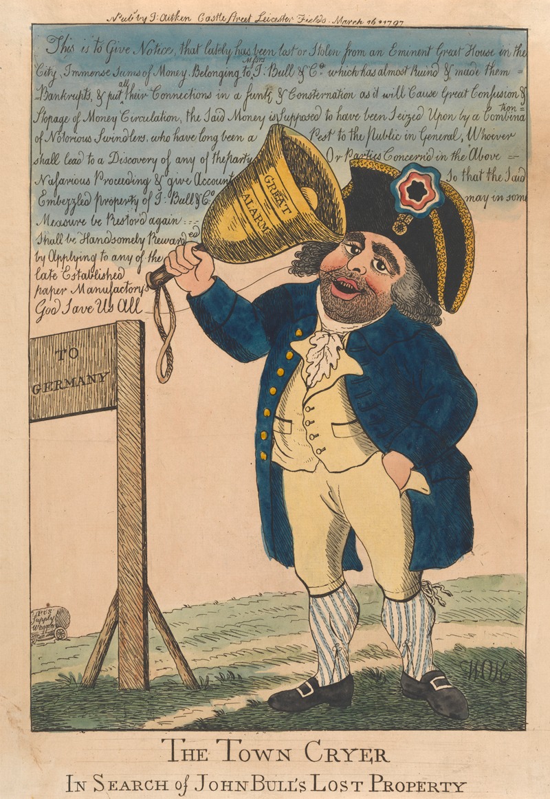 William O'Keefe - The Town Cryer, in Search of John Bull’s Lost Property