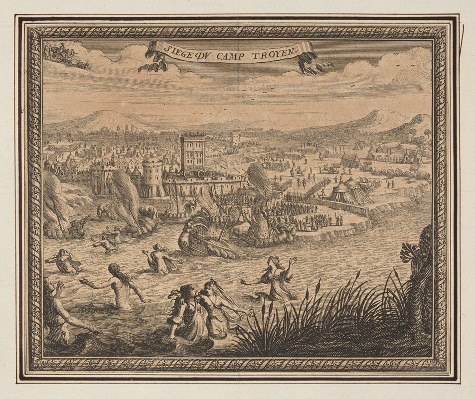 Abraham Bosse - Siege of the Trojan camp